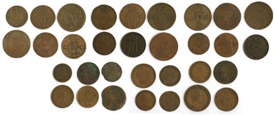 Lot 329 - Mixed Lot of Scandinavian Copper Coinage; 32...