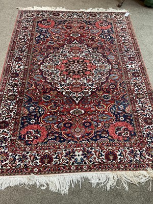 Lot 316 - Bakhtiari Rug West Iran, circa 1940 The blood...