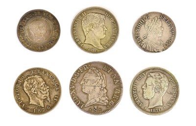 Lot 320 - Selection of European Silver Coins; 6 coins,...