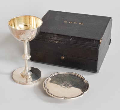 Lot 51 - A Victorian Silver Travelling Communion-Cup...