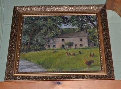 Lot 552 - Ernest Forbes ";Farm at West End";, oil on canvas