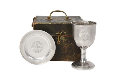 Lot 2068 - A George III Silver Travelling Communion-Cup and Paten