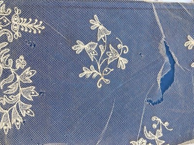 Lot 2043 - Late 19th Century Tambour Lace Stole, worked...