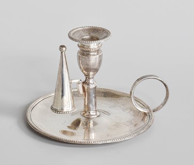 Lot 55 - A George III Silver Chamber Candlestick, by...
