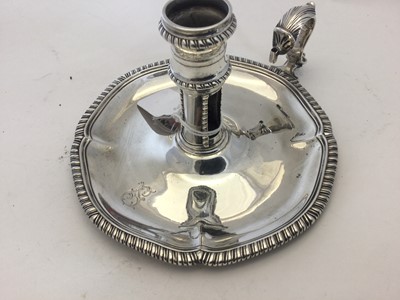 Lot 2016 - A George III Silver Chamber Candlestick