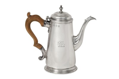 Lot 2011 - A George II Silver Coffee-Pot