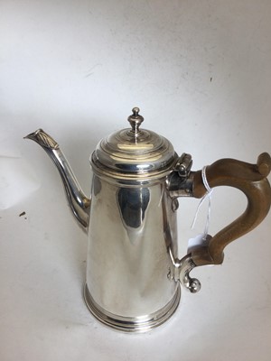 Lot 2011 - A George II Silver Coffee-Pot