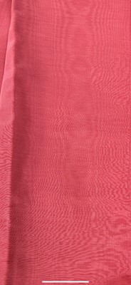 Lot 243 - Three Pairs of Pink Watered Silk Lined...