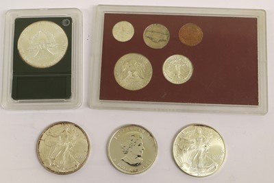 Lot 409 - 4x North American Silver Proof Coins, to...