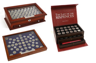 Lot 57 - 3x Danbury Mint British Coin Collections,...