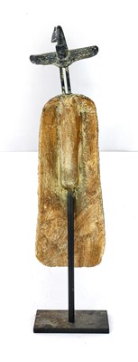 Lot 376 - John Maltby (1936-2020) "Farmer and Bird"...