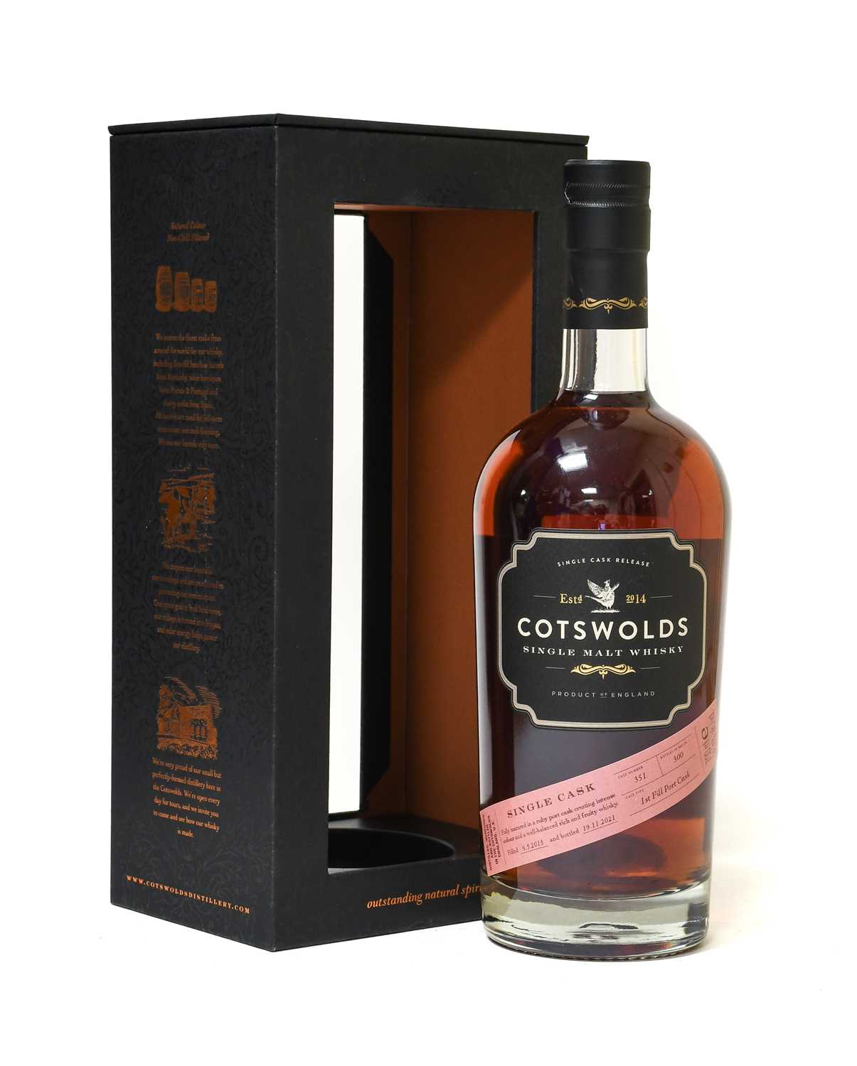 Lot 3134 - Cotswolds Single Malt Whisky Single Cask,...