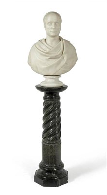 Lot 276 - A White Marble Bust of a Gentleman, possibly a member of the Gully family, by John Lawlor...