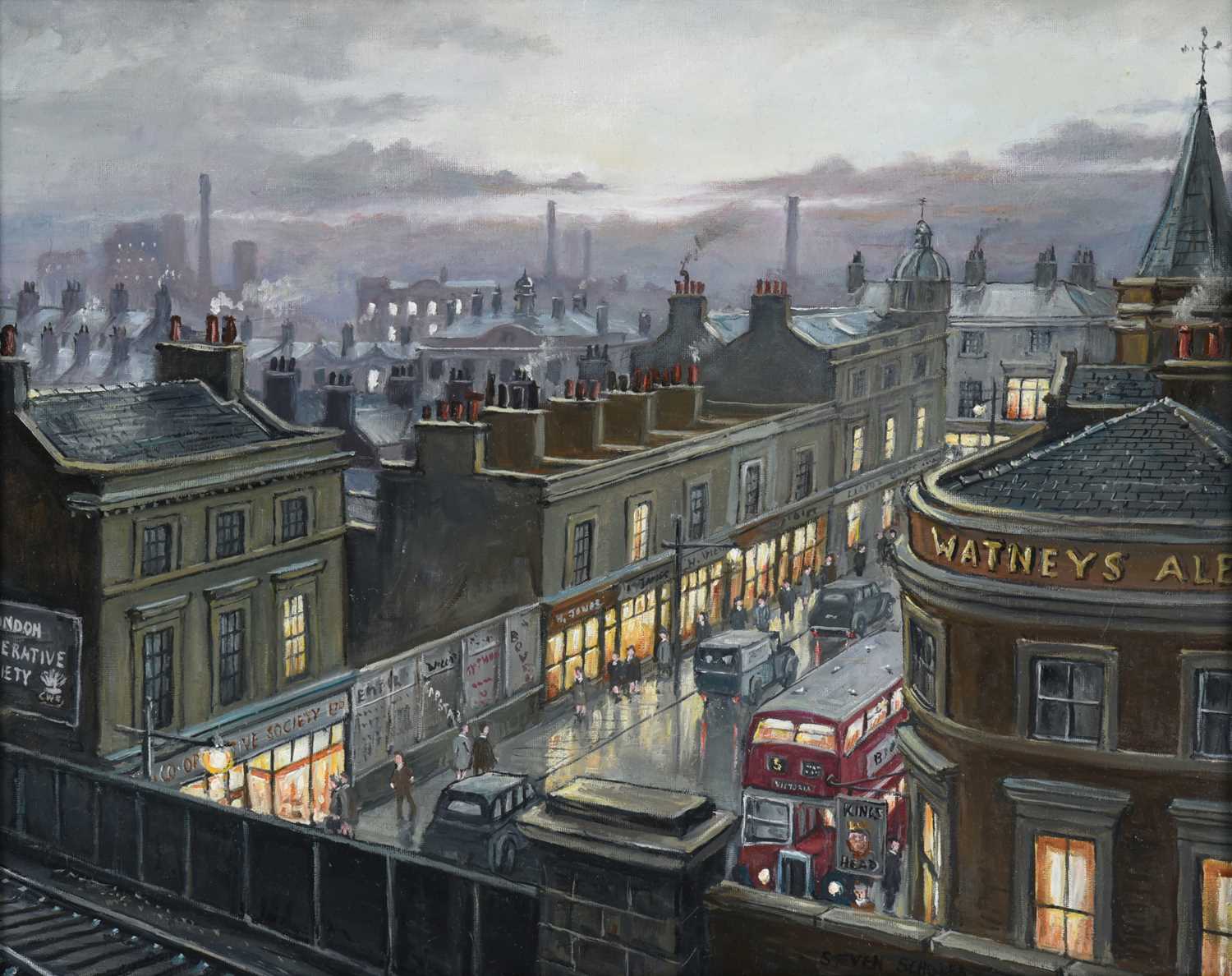 Lot 115 - Steven Scholes (b.1952) "Whitechapel, London,...