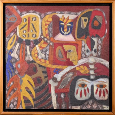 Lot 307 - African School (20th century) Abstract with...