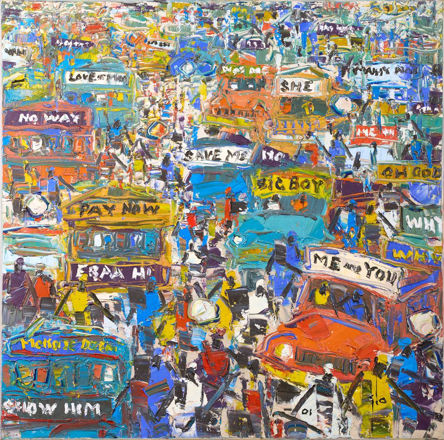 Lot 396 - Ablade Glover (b.1934) Ghanaian Lorry