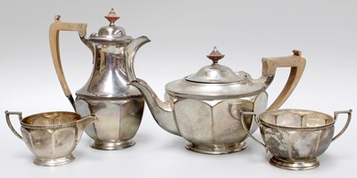 Lot 61 - A Four-Piece George V Silver Tea-Service, by...