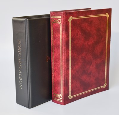 Lot 210 - Two Albums: A Red Album, containing 180 cards...