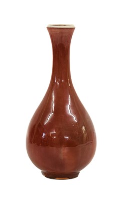 Lot 113 - A Chinese Sang de Boeuf Glazed Porcelain Vase,...