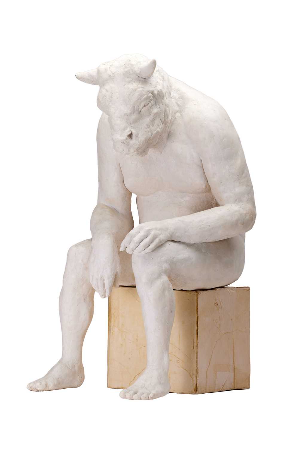 Lot 413 - Beth Carter (b.1968) Seated Minotaur...