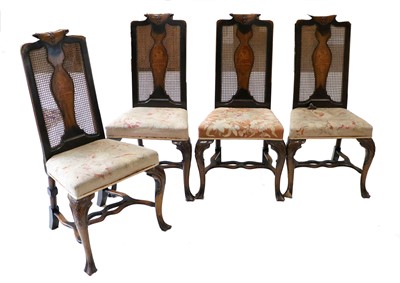 Lot 1299 - A Set of Four Early 20th Century Walnut and...