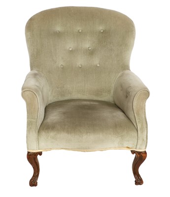 Lot 771 - A Victorian Tub-Shaped Armchair, late 19th...