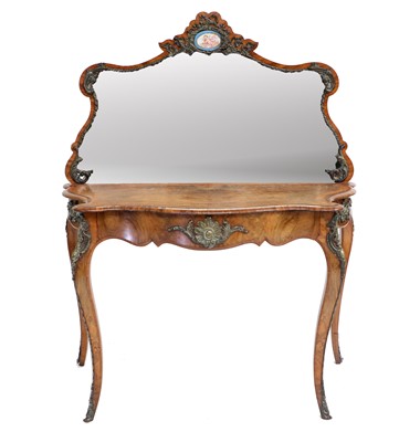 Lot 407 - A Victorian Figured-Walnut, Kingwood and...