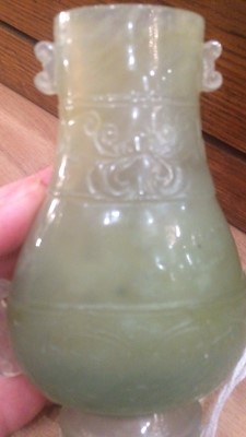 Lot 153 - A Chinese Jade Vase and Cover, in 18th century...