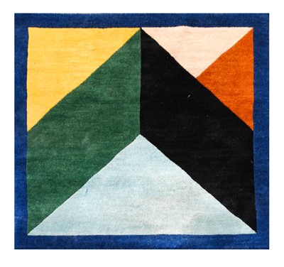 Lot 437 - Post Design Rug, Tibetan weave, abstract...