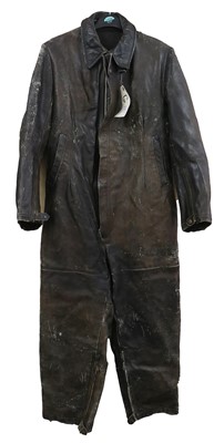 Lot 128 - A Second World War German Black Leather Full...