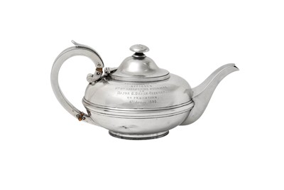 Lot 12 - A Victorian Silver Teapot, by John Bodman...