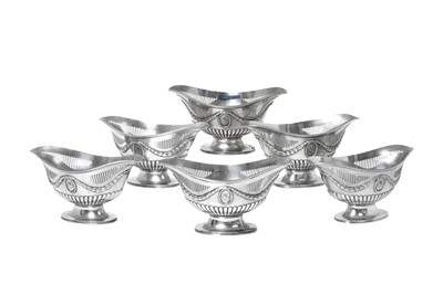 Lot 2306 - A Set of Six George V Silver Baskets