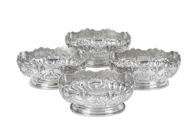 Lot 2290 - A Set of Four Victorian Silver Bowls