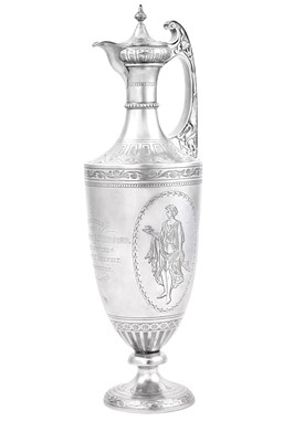 Lot 2287 - A Victorian Silver-Gilt Claret-Jug