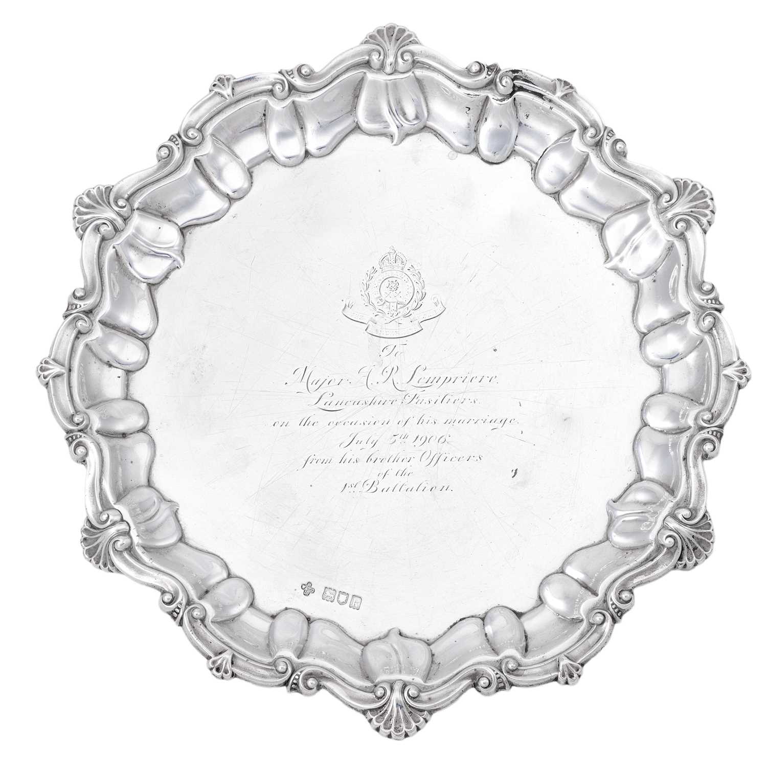 Lot 14 - An Edward VII Silver Waiter, by Horace...