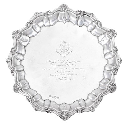 Lot 14 - An Edward VII Silver Waiter, by Horace...