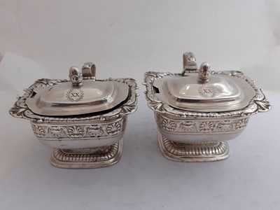 Lot 2275 - A Pair of George III Silver Mustard-Pots