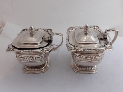 Lot 2275 - A Pair of George III Silver Mustard-Pots