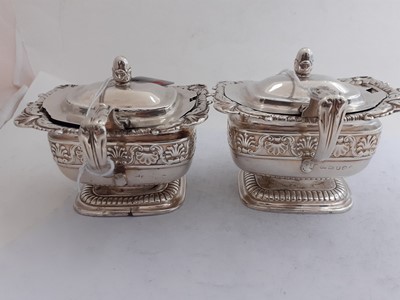 Lot 2275 - A Pair of George III Silver Mustard-Pots