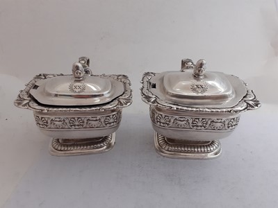 Lot 2277 - A Pair of George III Silver Mustard-Pots
