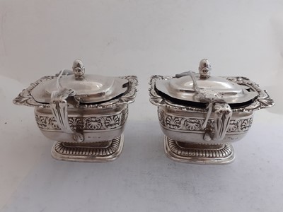 Lot 2277 - A Pair of George III Silver Mustard-Pots