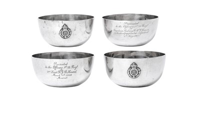 Lot 2300 - Four Edward VII Silver Finger-Bowls