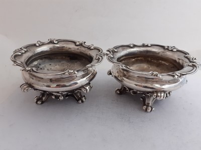 Lot 2283 - A Set of Six Victorian Silver Salt-Cellars