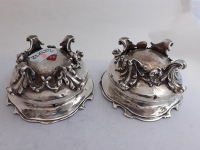 Lot 2283 - A Set of Six Victorian Silver Salt-Cellars