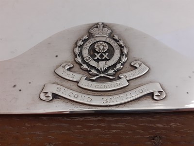 Lot 2295 - A George V Silver Regimental Frame