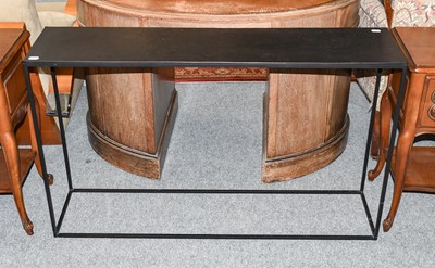 Lot 1337 - A Modern Black Console Table, 125cm by 30cm by...