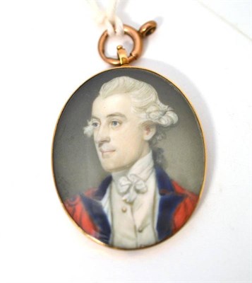 Lot 281 - Attributed to Richard Crosse (1742-1810): Portrait Miniature of John Steward, 7th Earl of Galloway