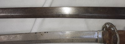 Lot 111 - A Japanese Shinto Short Katana, the 66cm steel...