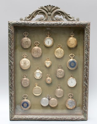 Lot 366 - Nineteen Modern Gilt Metal Pocket Watches, in...