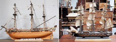 Lot 1300 - A Model Ship Royal Caroline 1749, 72cm long,...